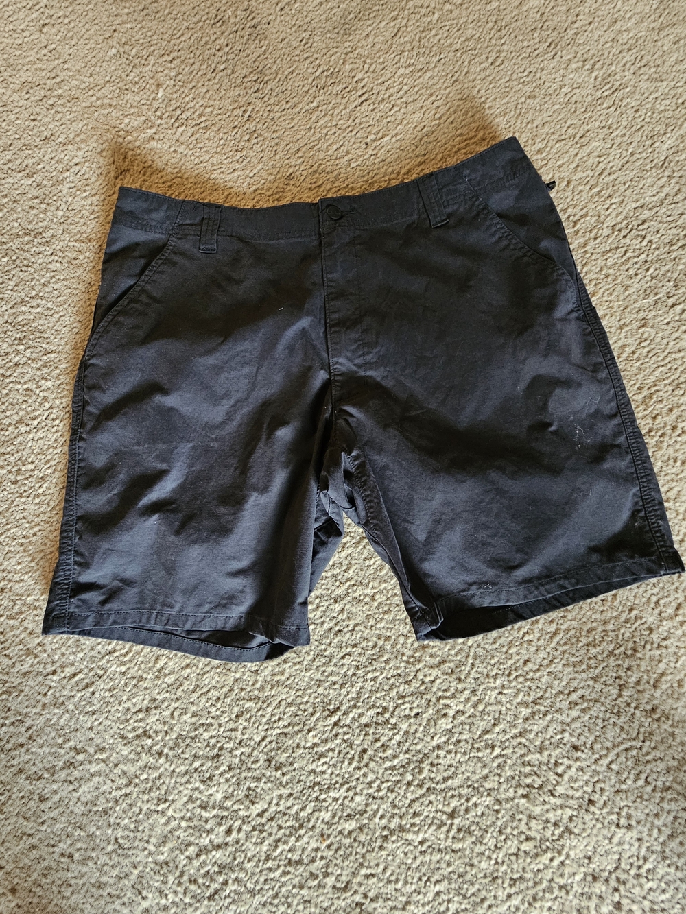 Wrangler Men's Black Flat-Front Shorts